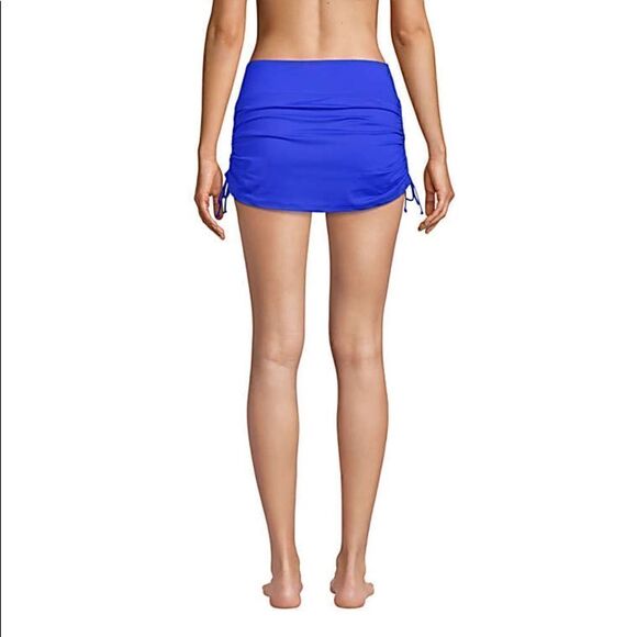 Land’s End Plus size swim skirt adjustable length electric blue Various - Picture 3 of 4